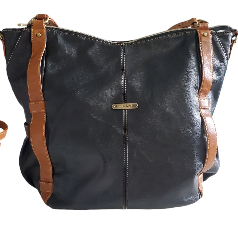 Timi & Leslie The Marcelle Convertible Bag/ Diaper Bag/Work Bag - Picture 2 of 16